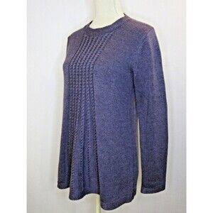 Wool Blend Knit Sweater Womens Size PS Purple Long Sleeve Soft Surroundings